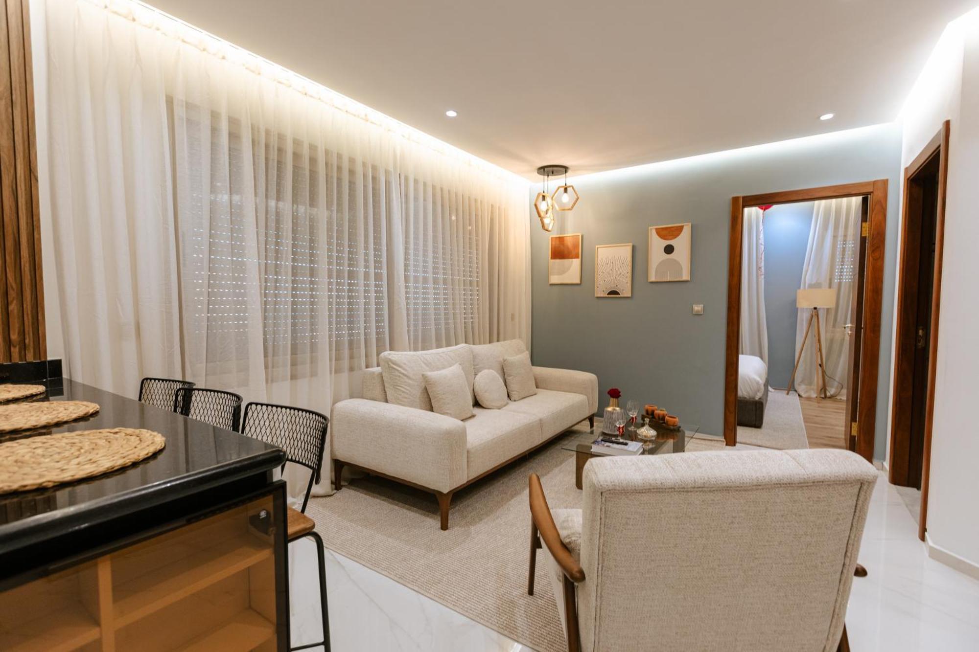 Marina View Residence Luxurious Studio Retreat With Stunning Ocean Views 1 Double Bedroom, 1 Convertible Couch Tanger Zewnętrze zdjęcie