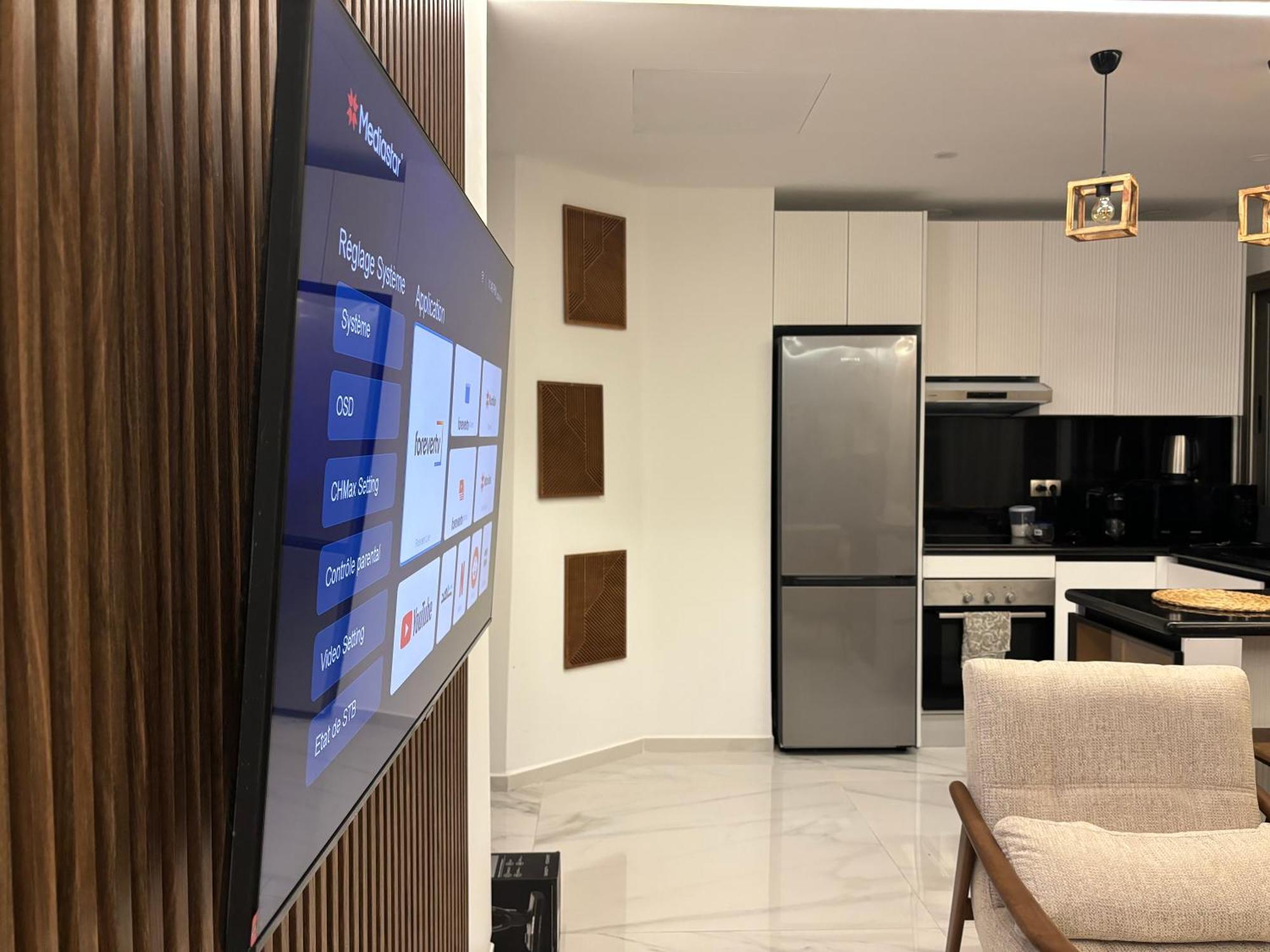 Marina View Residence Luxurious Studio Retreat With Stunning Ocean Views 1 Double Bedroom, 1 Convertible Couch Tanger Zewnętrze zdjęcie